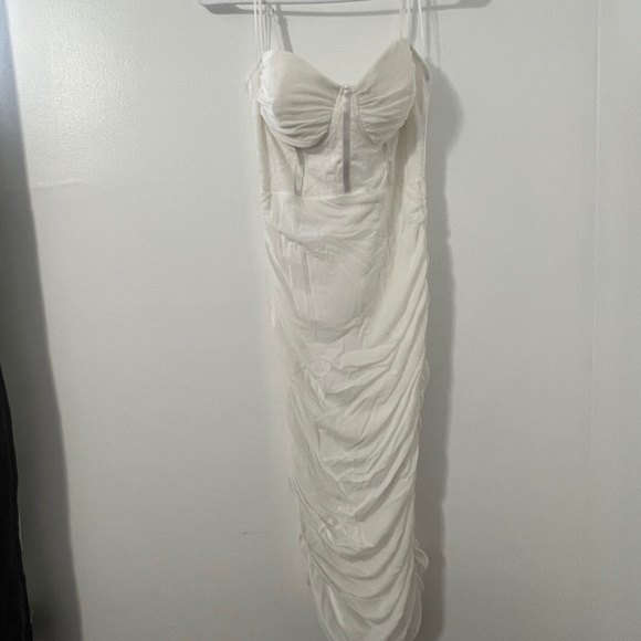 White Midi Dress - Picture 1 of 4